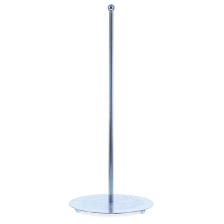 Ornate Silver Metal Rod Tree Topper Stand Display Stand 10 Inches (Taiwan) in Silver color