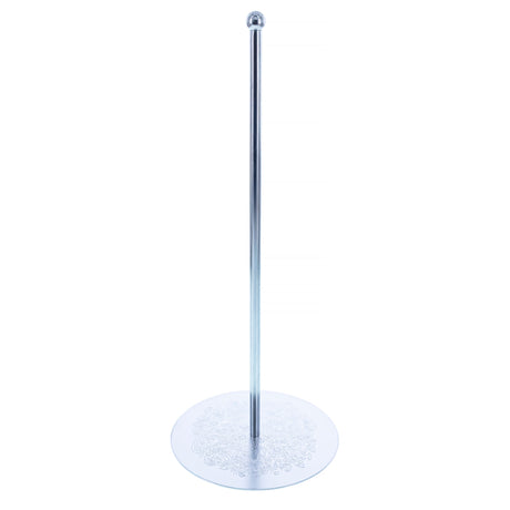 Ornate Silver Metal Rod Tree Topper Stand Display Stand 10 Inches (Taiwan)Taiwan , dimensions in inches: 9.5 x 4.1 x 0.5