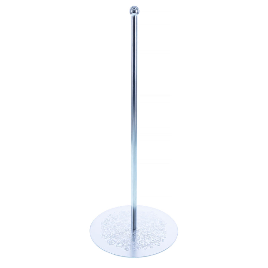 Ornate Silver Metal Rod Tree Topper Stand Display Stand 10 Inches (Taiwan)Taiwan , dimensions in inches: 9.5 x 4.1 x 0.5