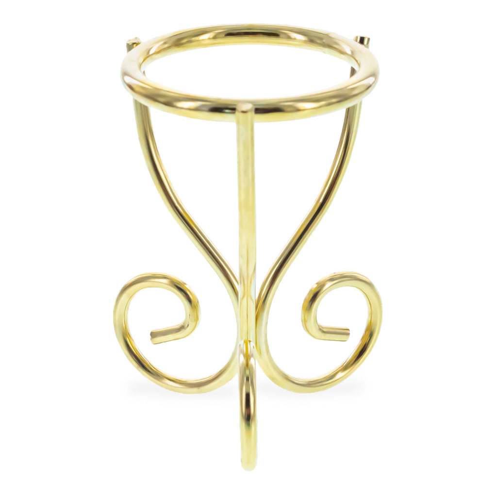 Gold Scroll Wire Metal Egg Sphere Crystals Stand Holder Display Tripod 2.7 Inches (Taiwan)Taiwan , dimensions in inches: 2.7 x 1.82 x 1.82