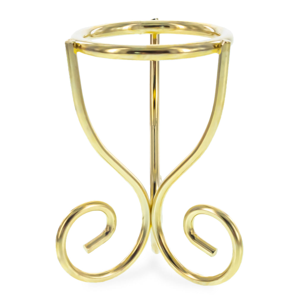 Gold Scroll Wire Metal Egg Sphere Crystals Stand Holder Display Tripod 2.7 Inches (Taiwan) in Gold color