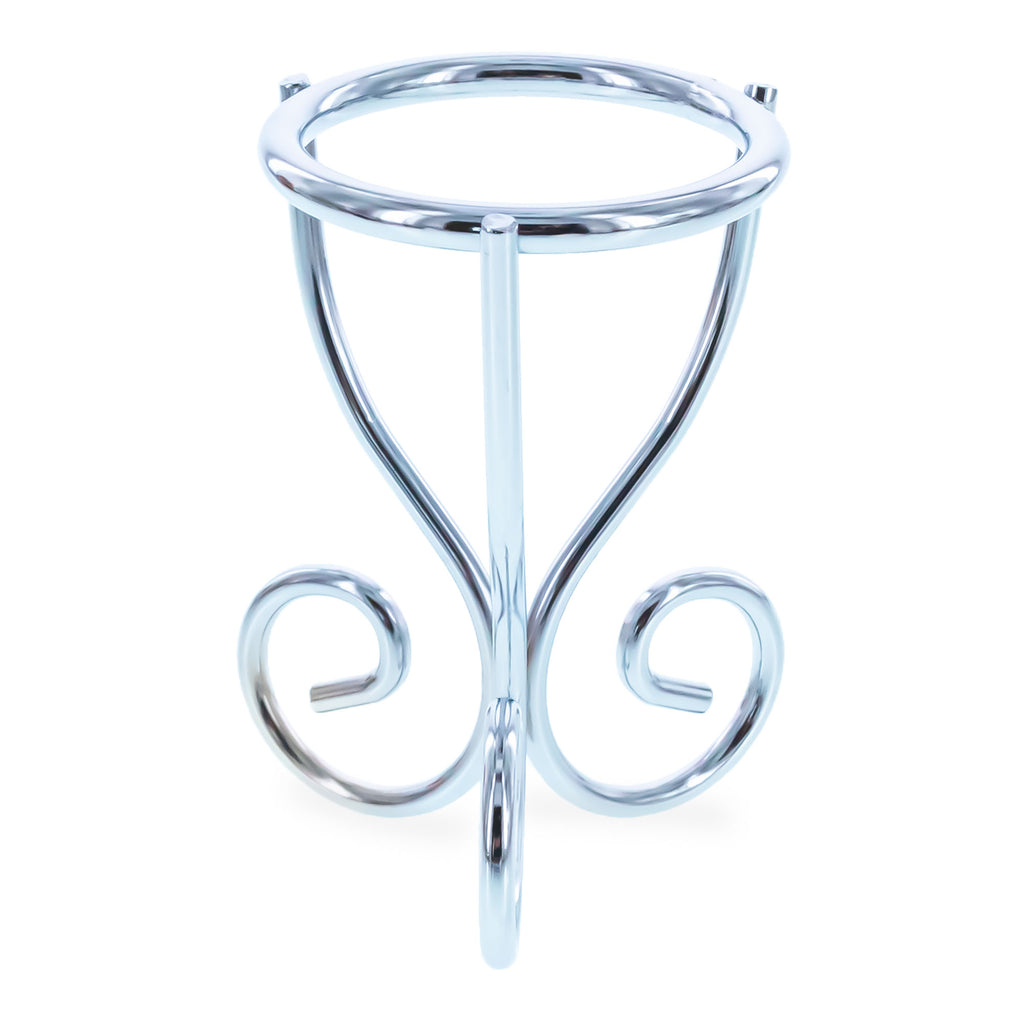 Silver Scroll Wire Metal Egg Sphere Crystals Stand Holder Display Tripod 2.7 Inches (Taiwan)Taiwan , dimensions in inches: 3.2 x 2.1 x 2.1