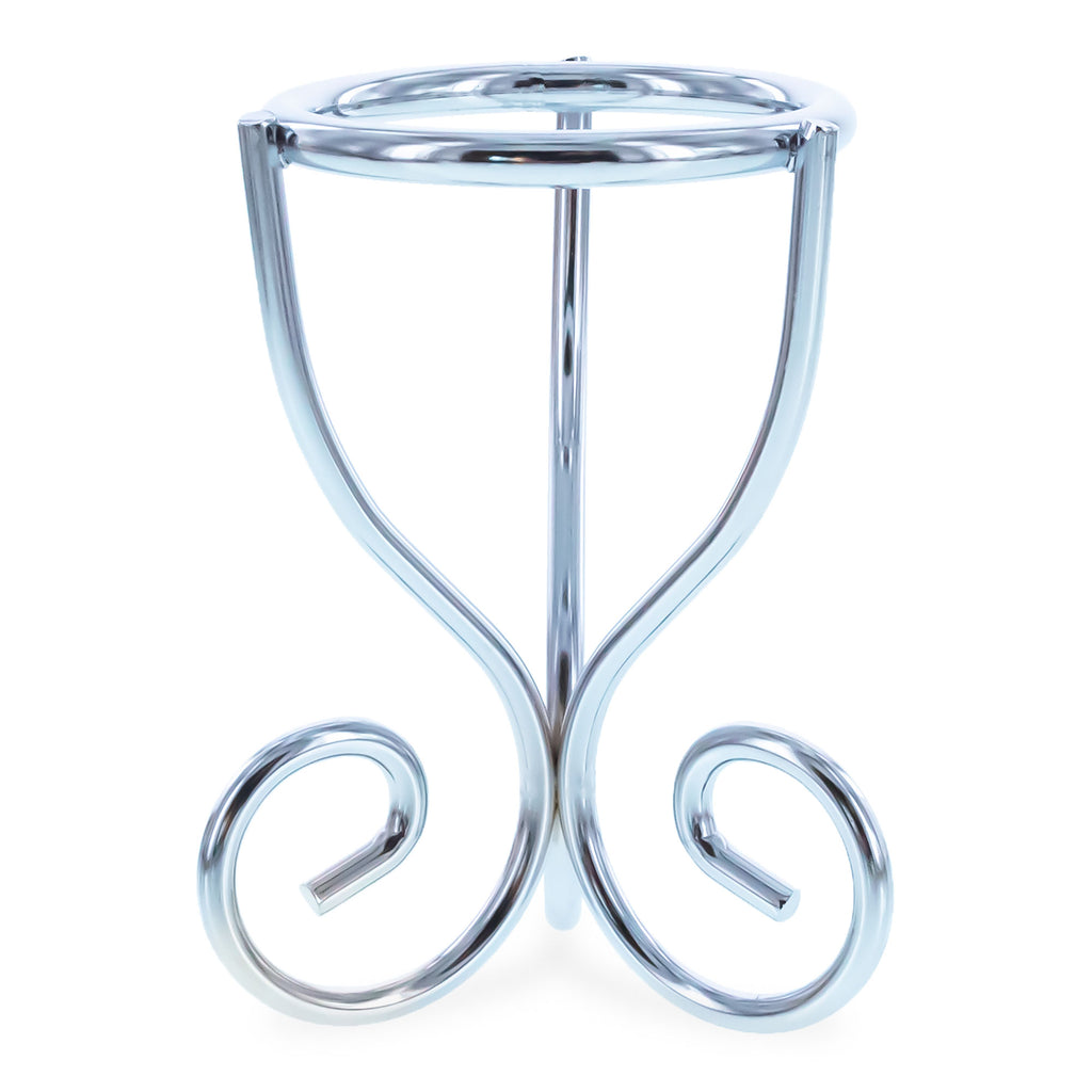 Silver Scroll Wire Metal Egg Sphere Crystals Stand Holder Display Tripod 2.7 Inches (Taiwan) in Silver color