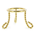 Gold Twisted Wire with Curled Feet Metal Egg Sphere Crystals Stand Holder Display 1.7 Inches (Taiwan) in Gold color