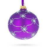 Regal 1906 Swan Egg Purple - Blown Glass Ball Christmas Ornament 3.25 Inches in Purple color, Round shape