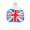 Union Jack: Flag of United Kingdom Blown Glass Ball Christmas Ornament 3.25 Inches by BestPysanky