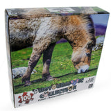 100 Piece Cute Donkey Puzzle in  color