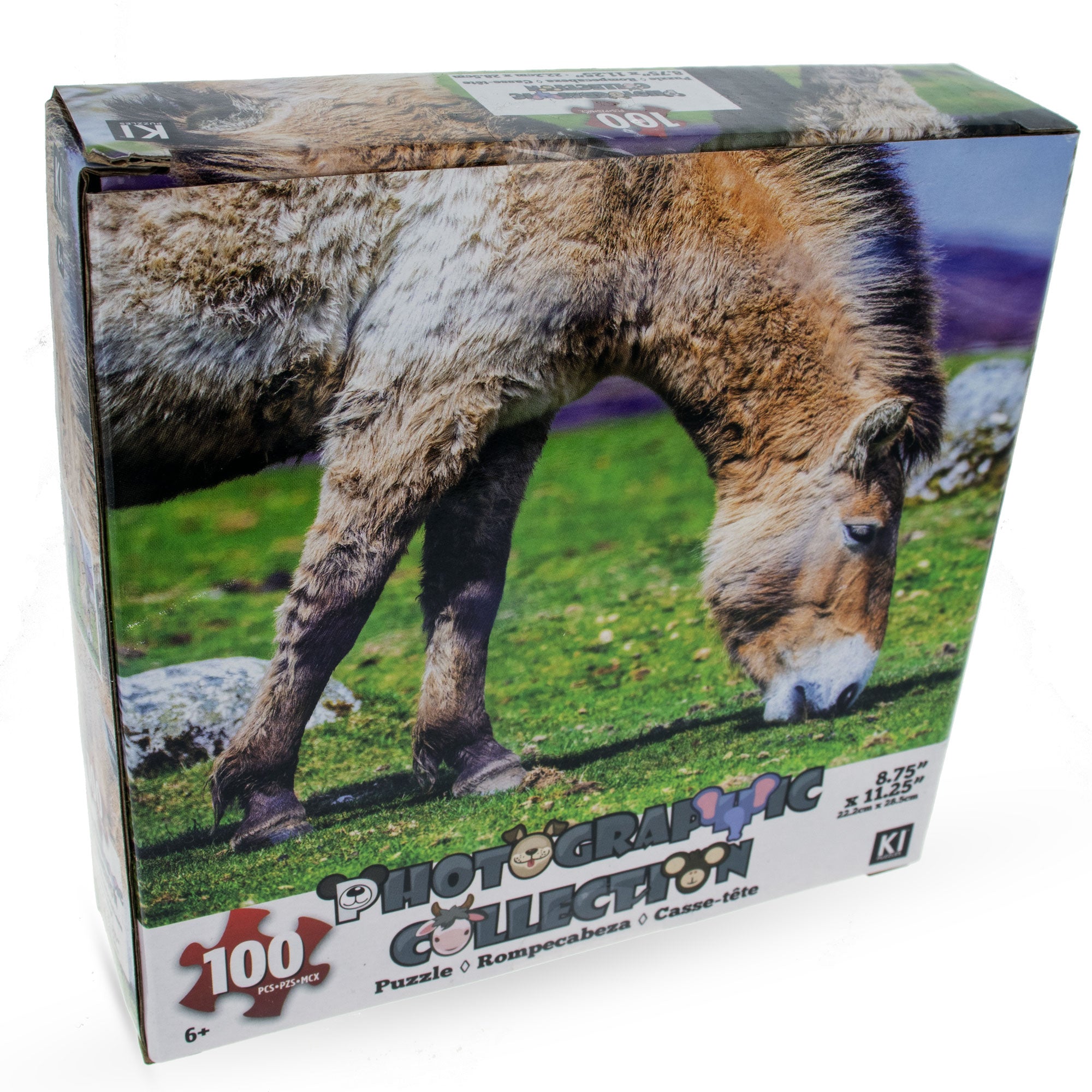 100 Piece Cute Donkey Puzzle in Multi color