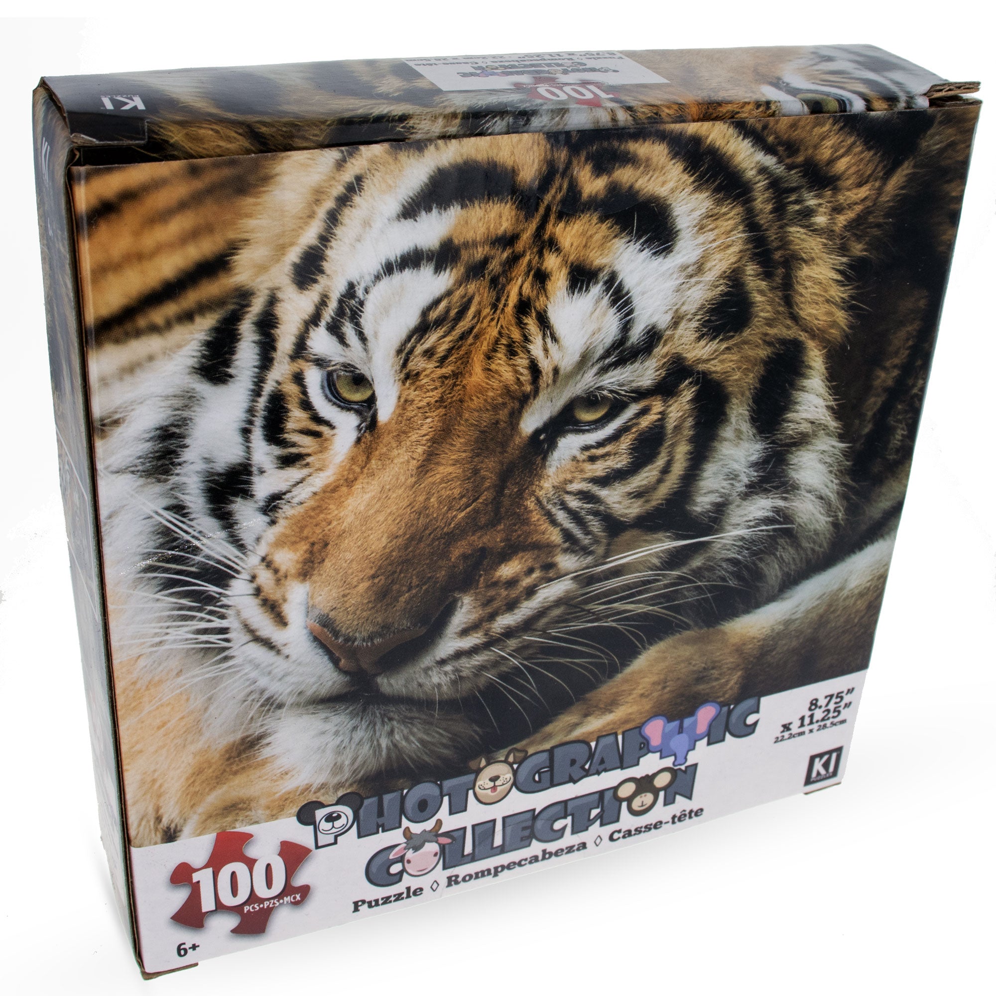 100 Piece Resting Tiger Puzzle in Multi color