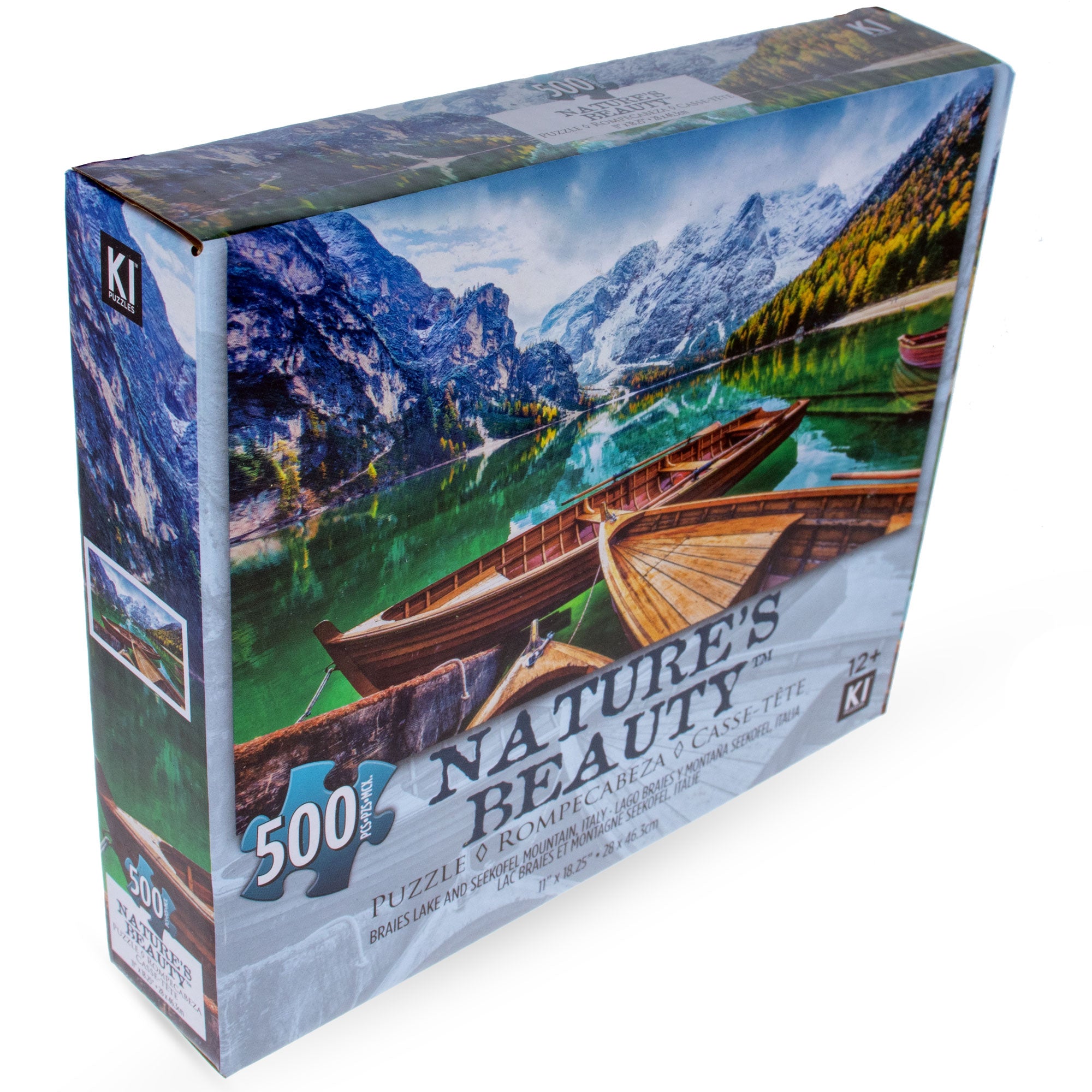 100 Piece Stunning Lake Views Puzzle in Multi color