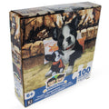 100 Piece Dog with a Toy Puzzle in Multi color