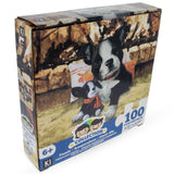 100 Piece Dog with a Toy Puzzle in  color