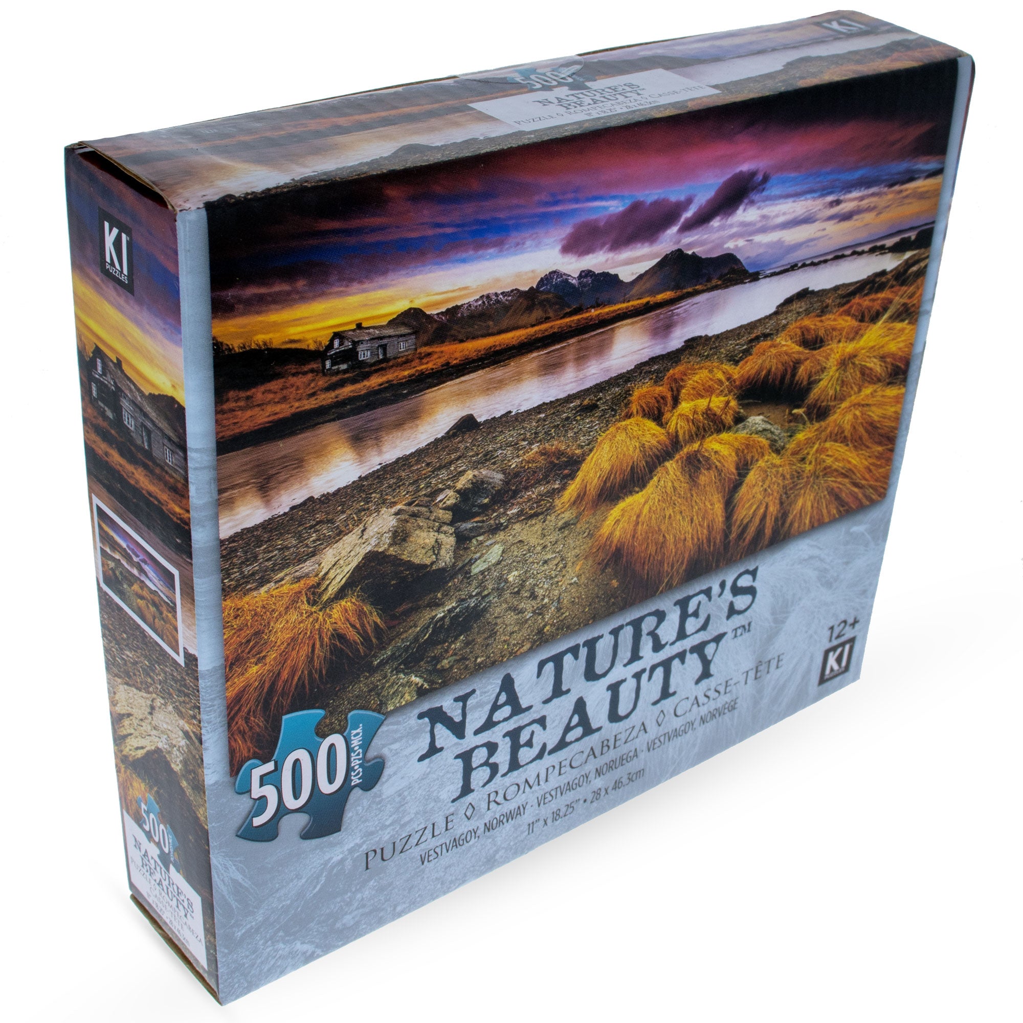 100 Piece Vestvagoy Norway Puzzle in Multi color