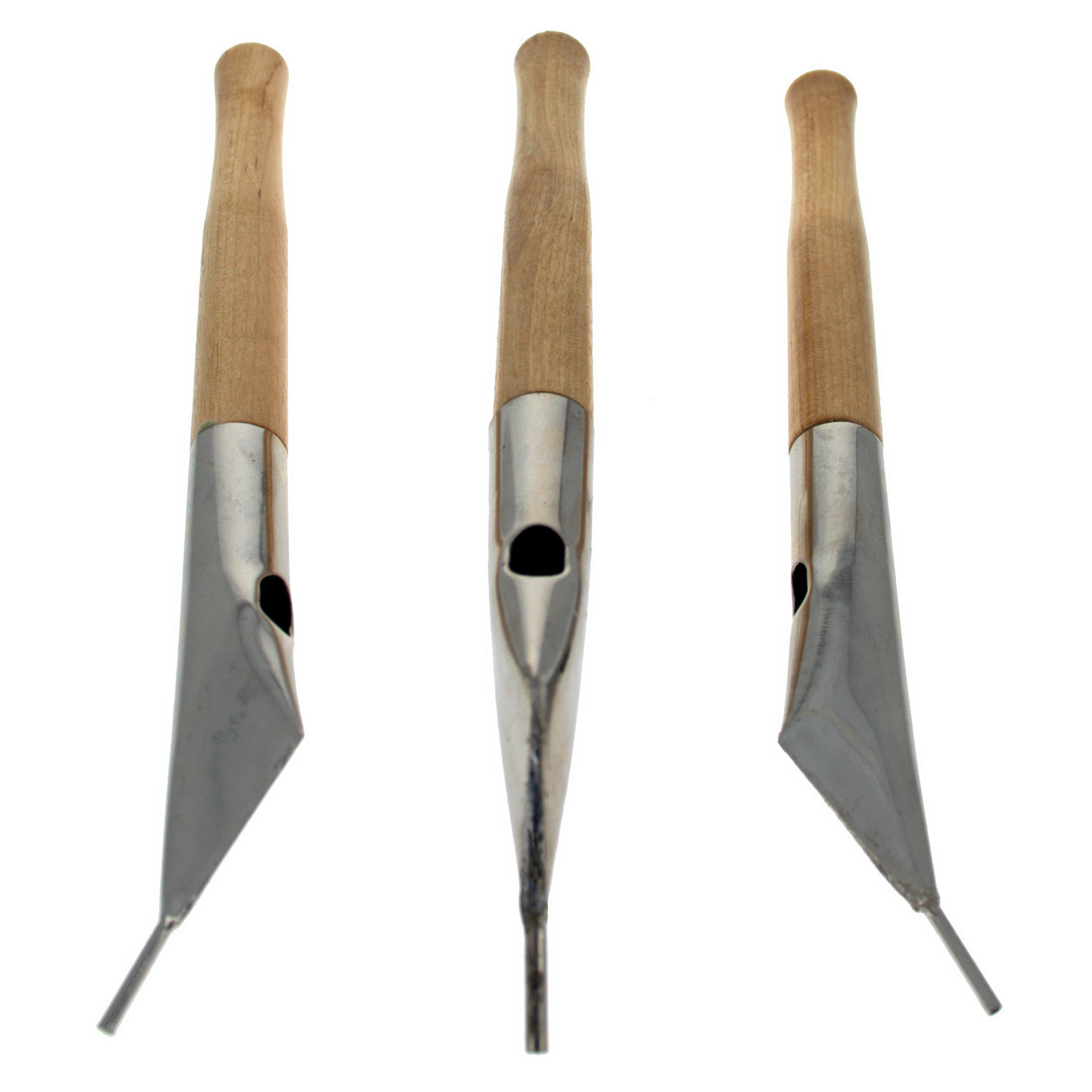 Set of 3 Tjanting Tool Hot Wax Pens for Batik Method Fabrics Decoration in Beige color,  shape