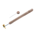 0.3 mm Fine Brass Tip Wooden Handle Kistka (Hot Wax Pen) in Beige color