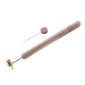 0.4 mm Medium Brass Tip Wooden Handle Kistka (Hot Wax Pen) in Beige color