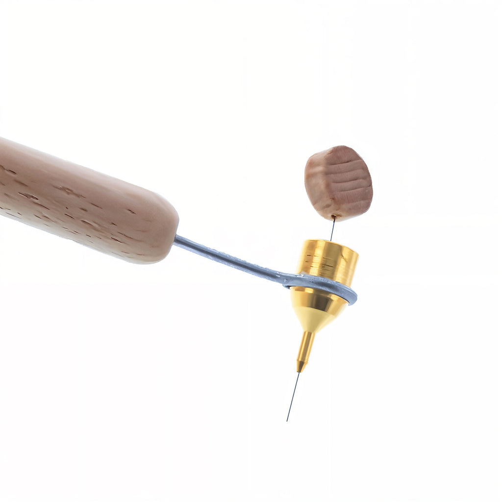 0.7 mm Extra Heavy Brass Tip Wood Handle Kistka (Hot Wax Pen)Ukraine , dimensions in inches: 0.3 x 5 x 0.28