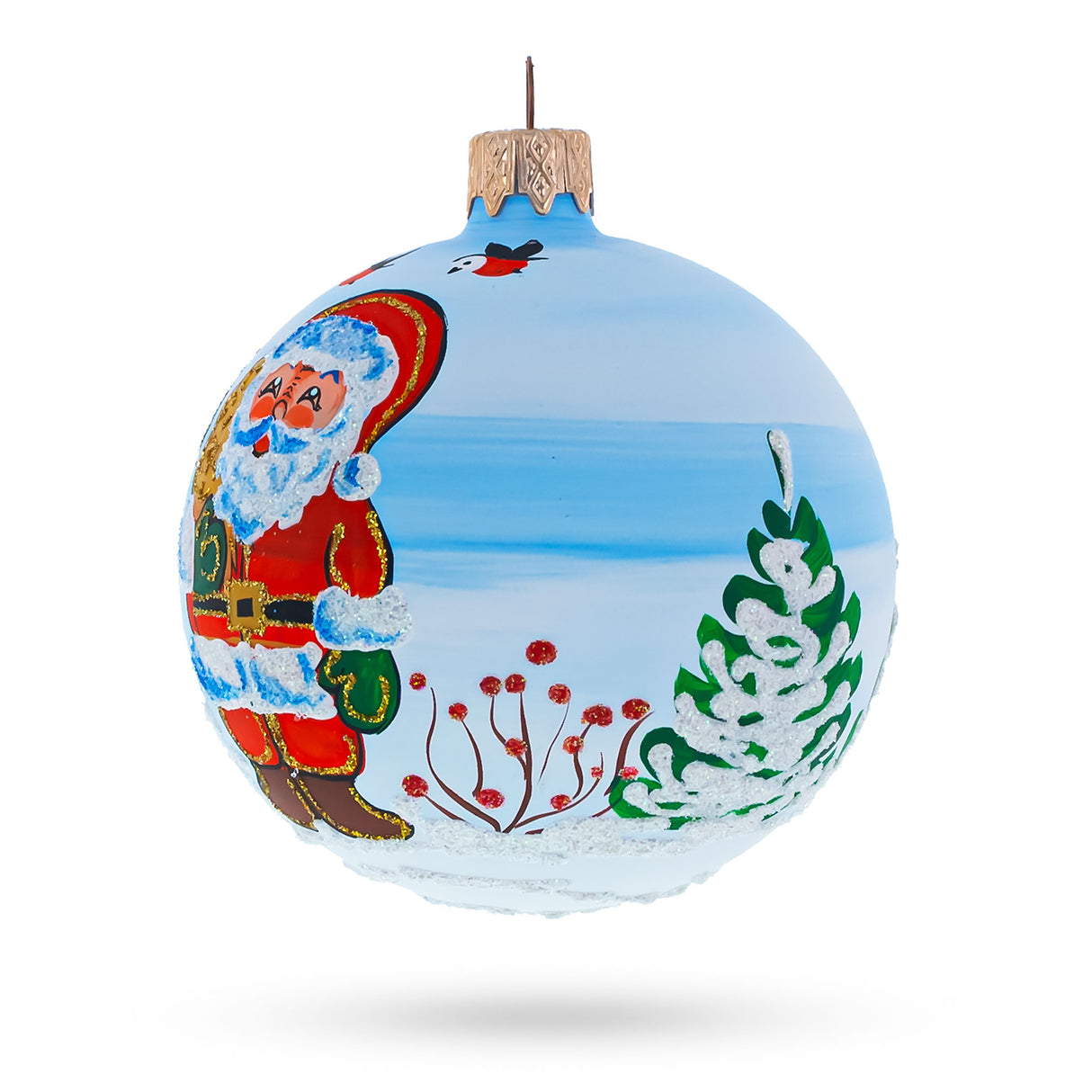 Buy Christmas Ornaments > Snowmen > Santa by BestPysanky Online Gift Ship