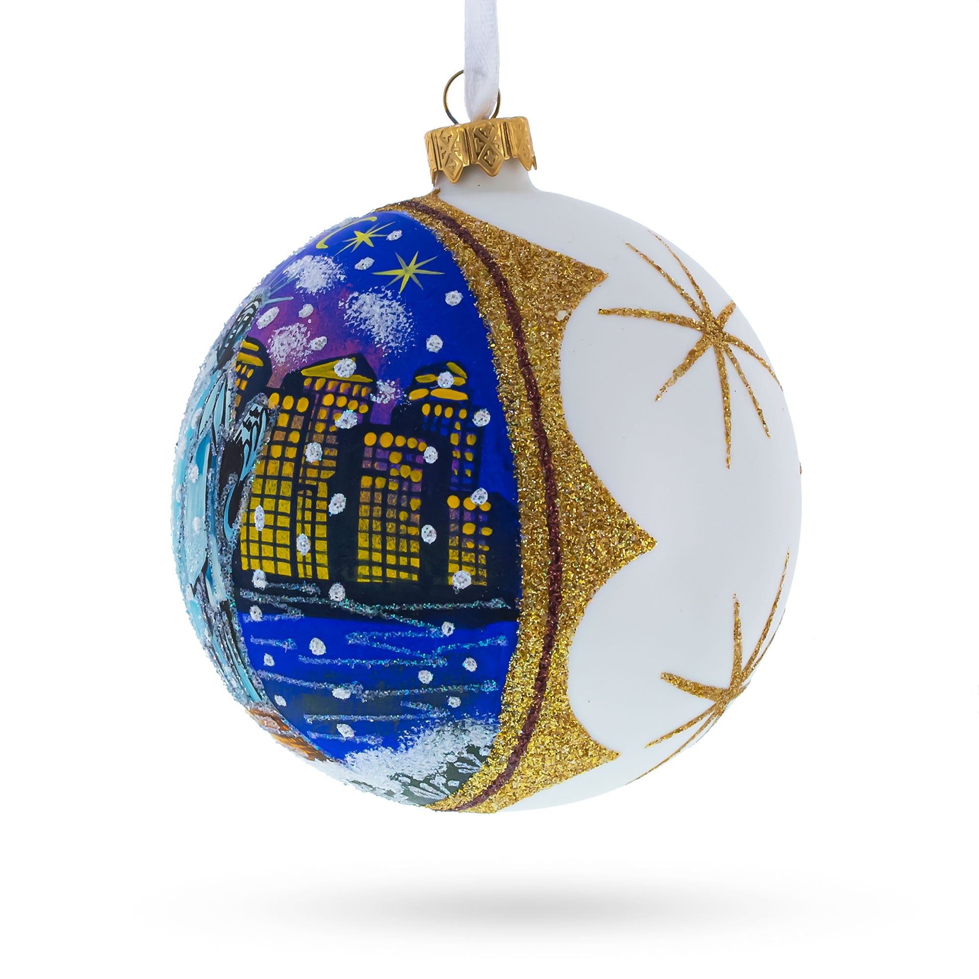 Buy Christmas Ornaments Travel North America USA New York NYC by BestPysanky Online Gift Ship