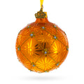 1897 Coronation Royal Gold Glass Christmas Ornament 3.25 Inches in Gold color Round