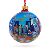 Denver, Colorado Glass Ball Christmas Ornament 3.25 Inches in Multi color Round