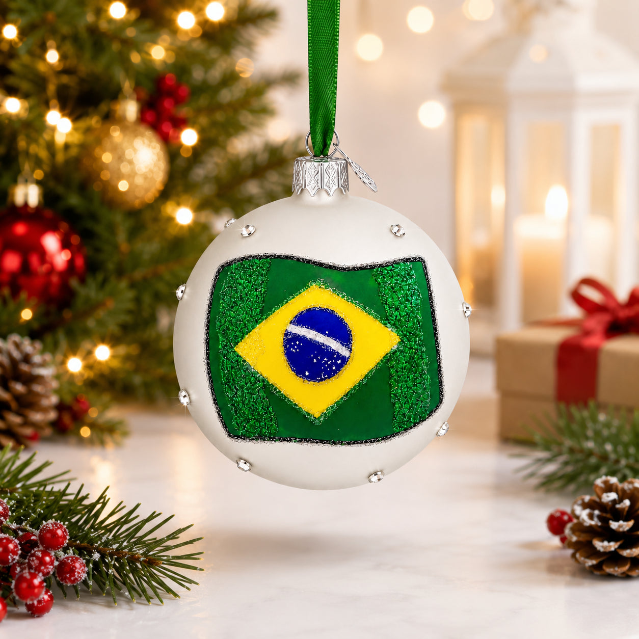 Buy Christmas Ornaments Flags by BestPysanky Online Gift Ship