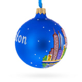 Boston, Massachusetts, USA Glass Ball Christmas Ornament 3.25 InchesUkraine , dimensions in inches: 3.25 x 3.25 x 3.25