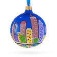 Boston, Massachusetts, USA Glass Ball Christmas Ornament 3.25 Inches in Multi color Round