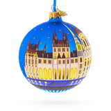 Budapest Parliament, Hungary Glass Ball Christmas Ornament 4 InchesUkraine , dimensions in inches: 4 x 4 x 4