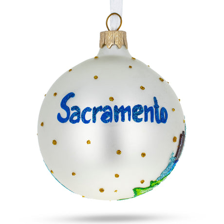 Buy Christmas Ornaments Travel North America USA California Sacramento by BestPysanky Online Gift Ship
