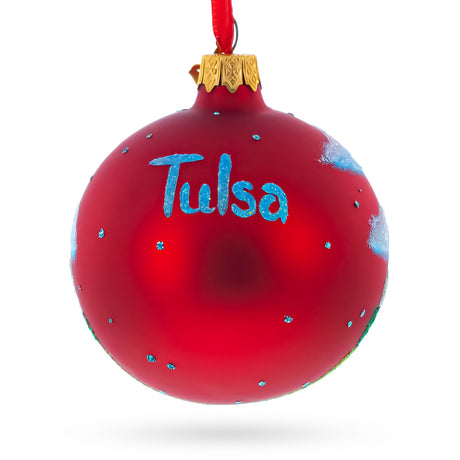 Buy Christmas Ornaments Travel North America USA Oklahoma Tulsa by BestPysanky Online Gift Ship