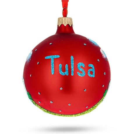 Buy Christmas Ornaments Travel North America USA Oklahoma Tulsa by BestPysanky Online Gift Ship