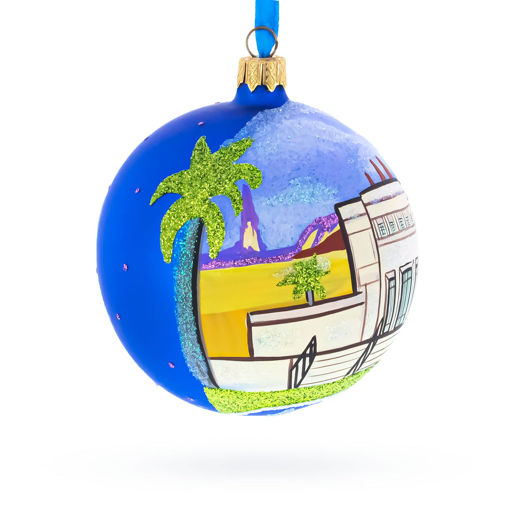 Mesa, Arizona, USA Glass Ball Christmas Ornament 4 InchesUkraine , dimensions in inches: 4 x 4 x 4