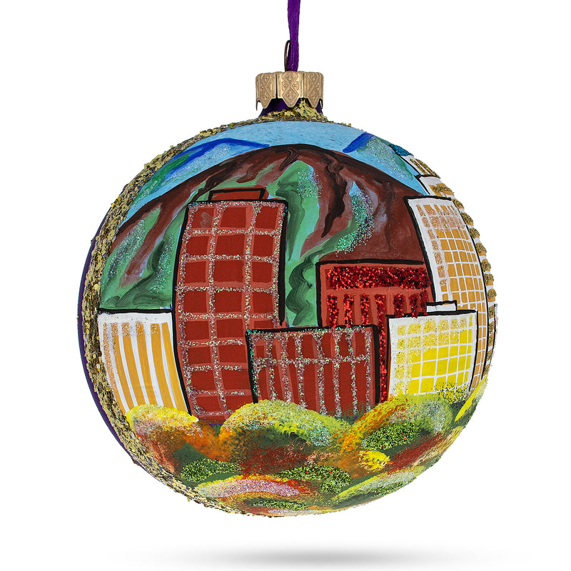 Buy Online Gift Shop Colorado Springs, Colorado, USA Glass Ball Christmas Ornament 4 Inches