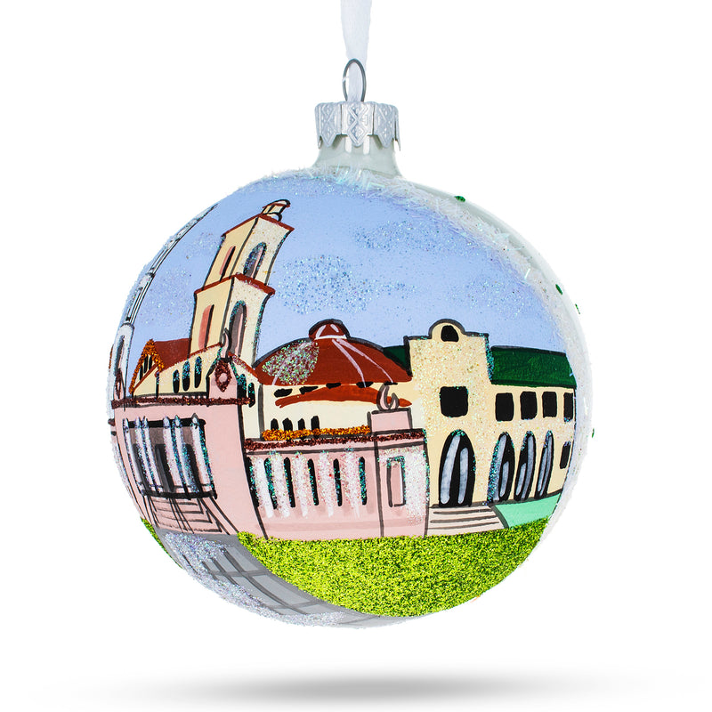 Buy Online Gift Shop Riverside, California Glass Ball Christmas Ornament 4 Inches