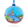 Anaheim, Maryland Glass Ball Christmas Ornament 4 Inches in Multi color Round