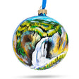 Yellowstone National Park, Wyoming Glass Ball Christmas Ornament 4 Inches in Multi color, Round shape