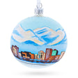 Anchorage, Alaska Glass Ball Christmas Ornament 4 Inches in Multi color Round