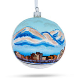 Anchorage, Alaska Glass Ball Christmas Ornament 4 Inches in Multi color, Round shape