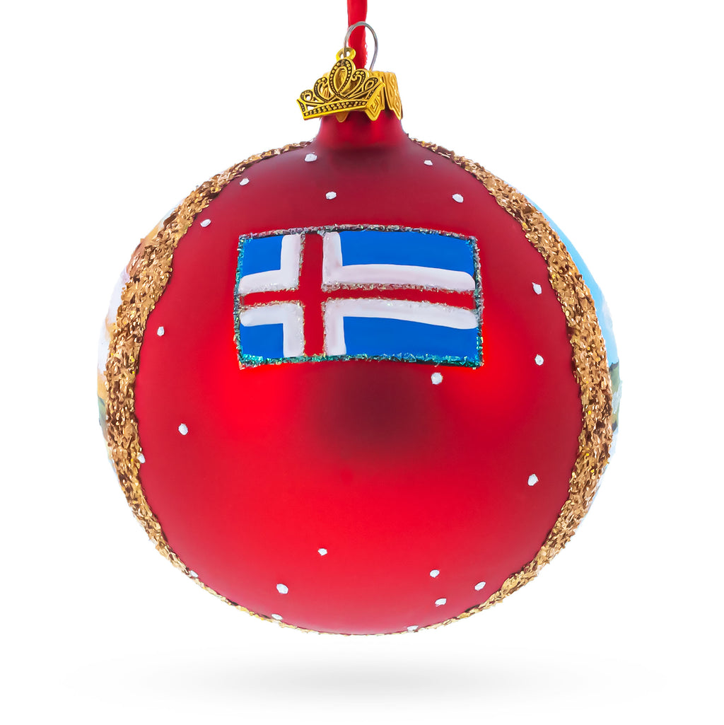 Buy Christmas Ornaments Travel Europe Iceland by BestPysanky Online Gift Ship