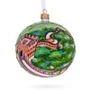 Glass The Great Wall of China Glass Ball Christmas Ornament 4 Inches in Multi color Round