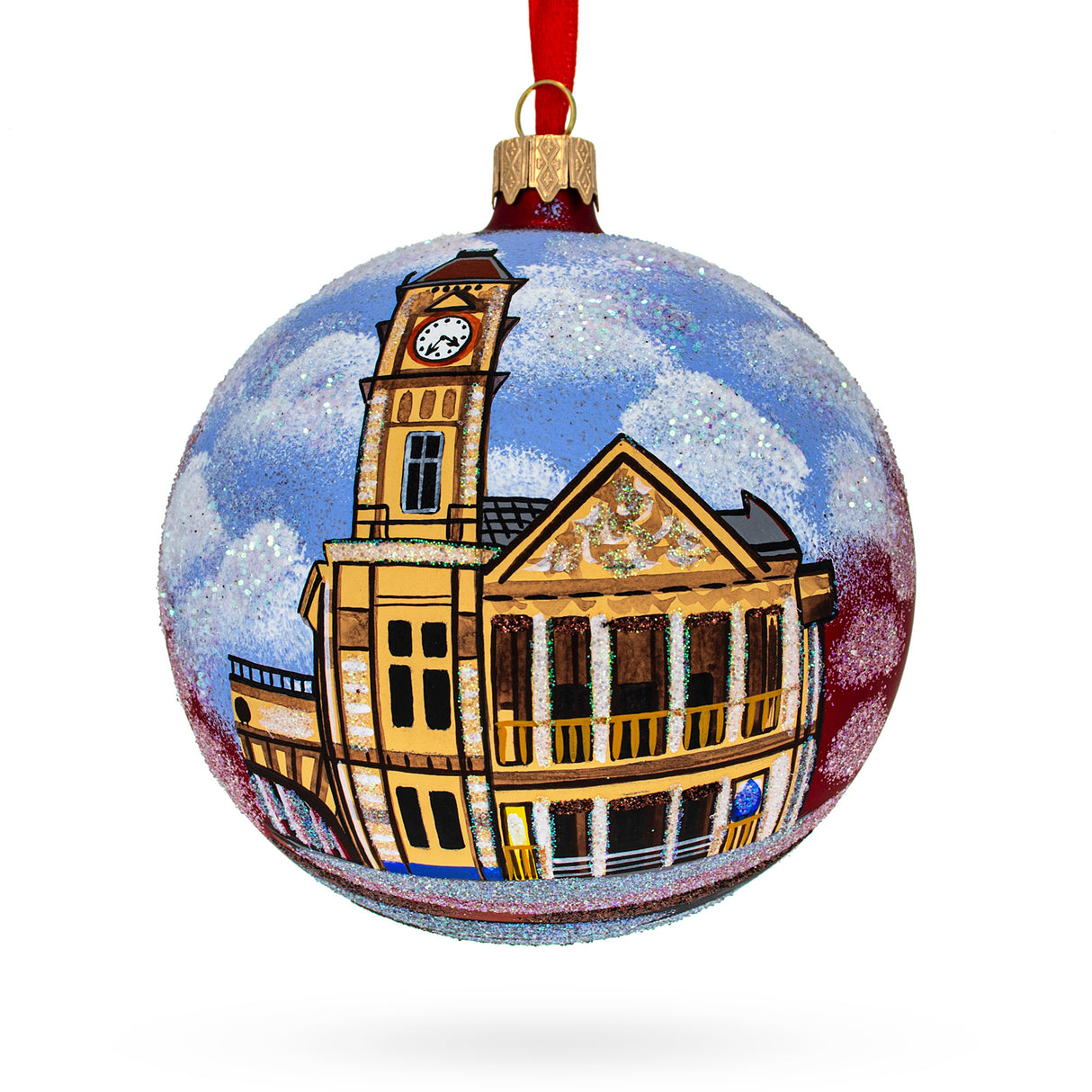 Birmingham Museum & Art Gallery, United Kingdom Glass Ball Christmas Ornament 4 Inches in Multi color, Round shape