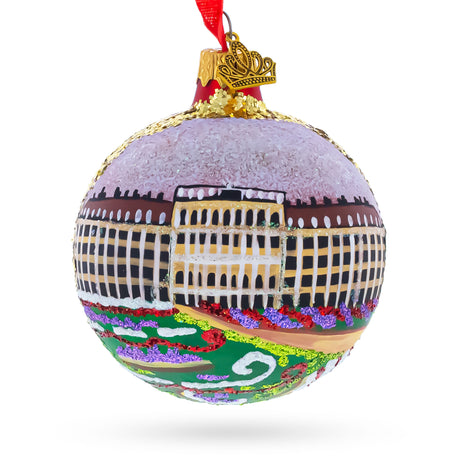 Schonbrunn Palace, Vienna, Austria Glass Ball Christmas Ornament 4 Inches in Multi color Round