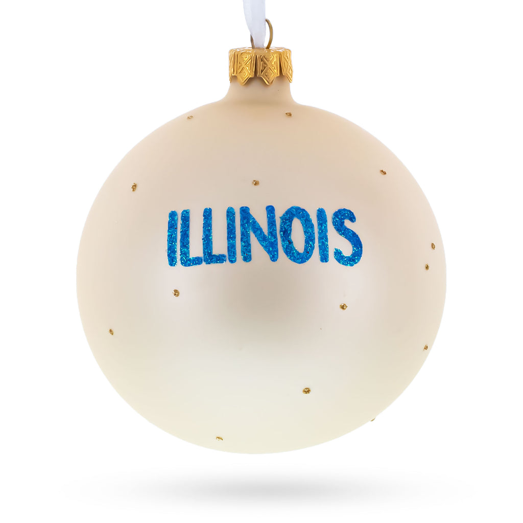 Buy Christmas Ornaments Travel North America USA Illinois USA States by BestPysanky Online Gift Ship
