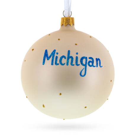 Buy Christmas Ornaments Travel North America USA Michigan USA States by BestPysanky Online Gift Ship