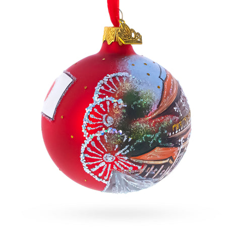 Meiji Jingu Shrine, Tokyo, Japan Glass Ball Christmas Ornament 3.25 InchesUkraine , dimensions in inches: 3.25 x 3.25 x 3.25