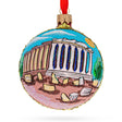 Glass Acropolis, Athens, Greece Glass Ball Ornament 3.25 Inches in Multi color Round
