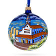 Mount Monserrate, Bogota, Colombia Glass Ball Christmas Ornament 4 Inches in Multi color, Round shape
