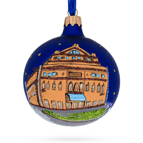 Glass Teatro Colon, Buenos Aires, Argentina Glass Ball Ornament 3.25 Inches in Multi color Round