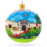 Museo Larco, Lima, Peru Glass Ball Christmas Ornament 4 Inches in Multi color Round